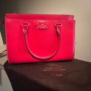 Kate Spade Red Wellesley Durham Satchel